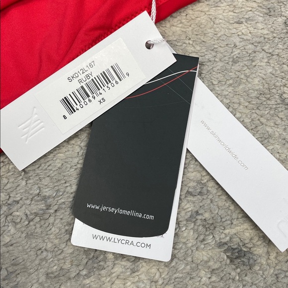 NWT Skin The Devon Cutout Swimsuit In Red One Piece Sz XS - Picture 7 of 10